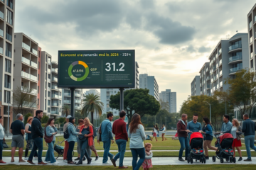 Gráfica que muestra la caída de nacimientos y la baja natalidad en España en 2024.