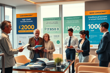 Gráfica mostrando la competencia entre bancos para atraer cuentas nómina con promociones y bonificaciones atractivas.