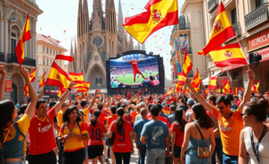 Celebración del triunfo en la Copa Mundial y su impacto económico en España.