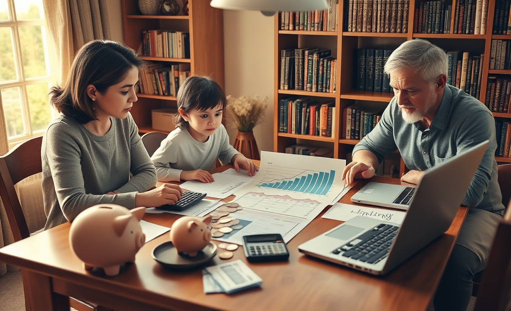 Infografía sobre el impacto de la inflación en las cuentas de ahorro para hijos y la importancia de decisiones financieras informadas.