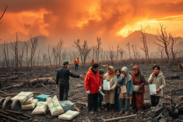 Ayudas activadas para zonas afectadas por incendios forestales, mostrando la respuesta del Gobierno y el Ministerio del Interior ante la emergencia.