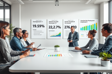 Resumen de la Encuesta de Población Activa mostrando la evolución del empleo y la tasa de paro.