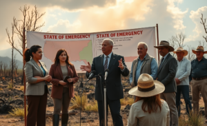 El gobierno anuncia ayudas para los afectados por incendios y un pacto contra el cambio climático.