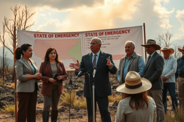 El gobierno anuncia ayudas para los afectados por incendios y un pacto contra el cambio climático.
