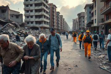 Imagen que representa la economía plateada y su impacto en la población anciana tras el terremoto en Colombia.