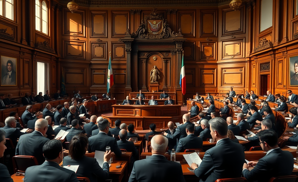 Reunión del Congreso sobre compensaciones a exintegrantes de Patrullas de Autodefensa Civil en Guatemala.