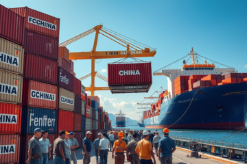Gráfico que ilustra el aumento de la dependencia comercial de España respecto a China, mostrando cifras de importaciones y exportaciones.