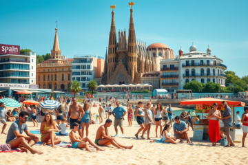 Gráfico de crecimiento del turismo en relación al PIB y empleo en España.