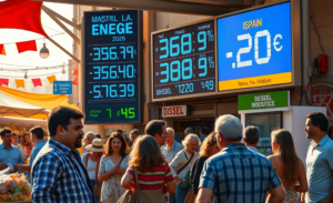 Gráfico que muestra el aumento de la inflación y el impacto del shock energético en la economía.
