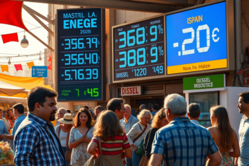 Gráfico que muestra el aumento de la inflación y el impacto del shock energético en la economía.