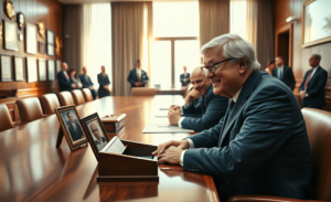 Warren Buffett anuncia su salida de la presidencia de Berkshire Hathaway, siendo sucedido por su hijo Howard.