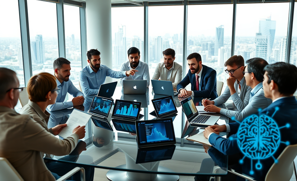 Inversores españoles utilizando inteligencia artificial para decisiones de inversión.