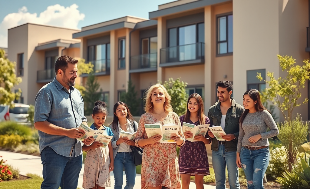 Familias adquiriendo vivienda a través del programa Tu Casa que financia el 100% de la compra.