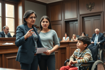 Imagen de una mujer y sus hijos enfrentando un desalojo, simbolizando la lucha contra la violencia de género y la pobreza económica.